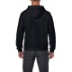 Gildan Full Zip Hooded Sweat 18600 Black