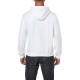 Gildan Full Zip Hooded Sweat 18600 Wit
