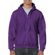 Gildan Full Zip Hooded Sweat 18600 Paars